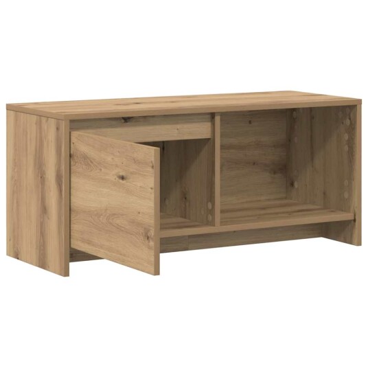 TV benk artisan eik 90 x 35 x 40 cm Konstruert tre TV benk artisan eik 90 x 35 x 40 cm Konstruert tre