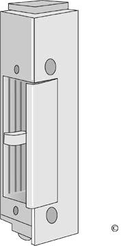 Assa Solid 114 Endeplate 24 v, Vriderfalle I Stål Omvendt