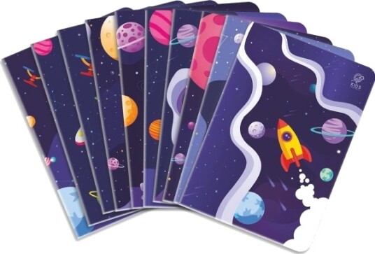 Elanders Notatbok A5/32K Rutet In Space 10 Stk