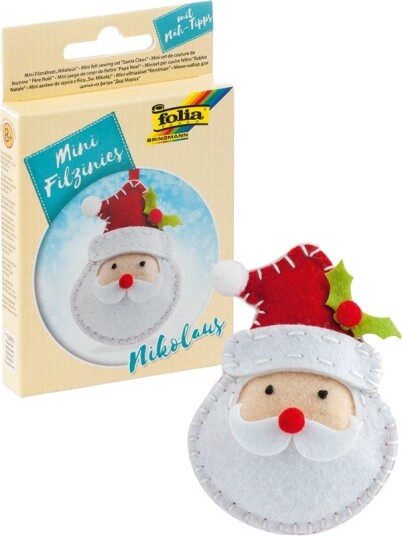 Folia Mini Sysett Med Filtfigur Julenisse