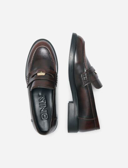 ONLY Onllux-12 Button Loafer - Brown - 36