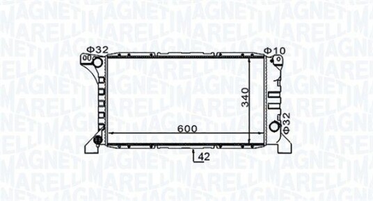 Radiator MAGNETI MARELLI 350213154200