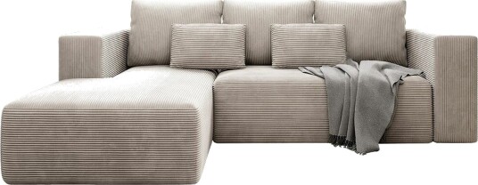 Listowel 3 sits Hörnbäddsoffa beige