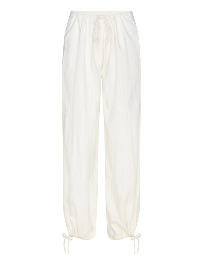 Brixtol Textiles Kirsten Trousers Linen Black   CreaM