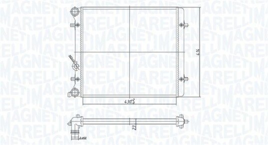 Radiator MAGNETI MARELLI 350213166700