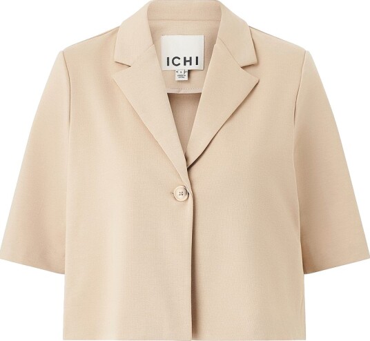 ICHI - Dressjakke ihKate Sus Cropped BL - Beige