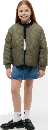 Tommy Hilfiger Quilted Jacket Khaki green 152