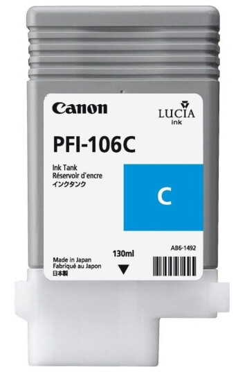 Canon Pfi-106 Cyan Ink (351201602) Canon Pfi-106 Cyan Ink (351201602)