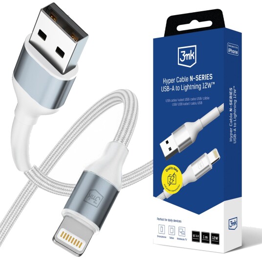 Usb 3Mk Usb-A Til Usb-C-Kabel 1 M Hvit 3Mk17772