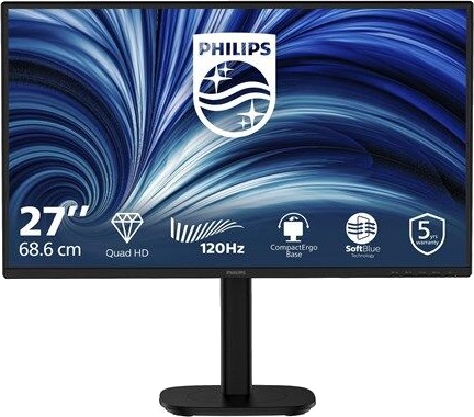 Philips 27B2N3500 27" QHD LED Monitor med HDR, 120 Hz, Svart