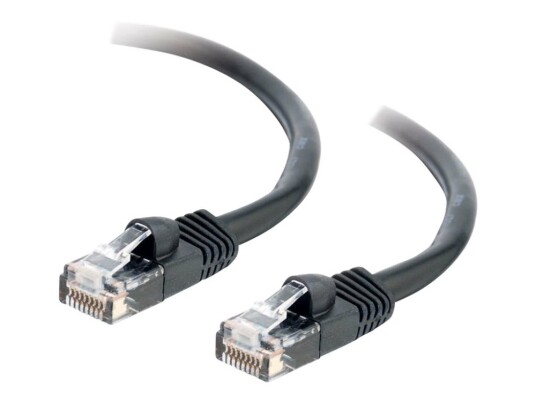 C2g Cat5e Booted Unshielded Utp Network Patch Cable Koblingskabel Rj-45 Hann Til Rj-45 Hann 50 Cm Utp Cat 5E Formstøpt Uten Hindringer Flertrådet Svart