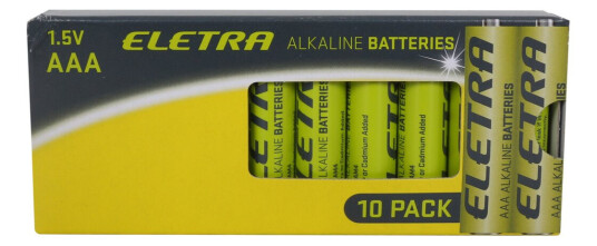 ELETRA AAA BATTERIER, 10 STK