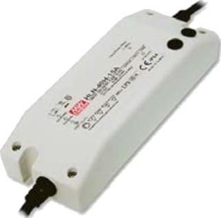 Mean Well Hln 40H 24A Strømforsyning Hvit Plast Ip64 En55015 En61000 3 2 En61000 4 2,3,4,5,6,8,11  En61547 En55024 Ac