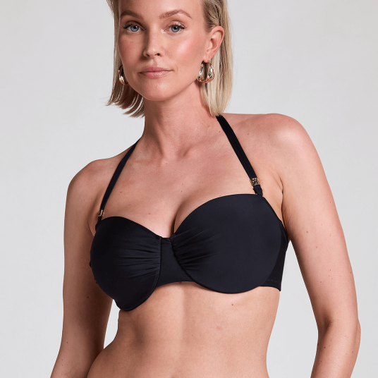 Hunkemöller Luna bikinitopp med bøyle svart 70B Hunkemöller Luna bikinitopp med bøyle svart 70B