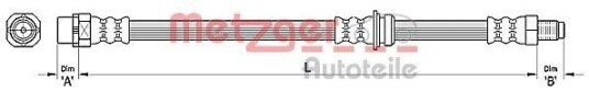 Bremseslange METZGER 4110478