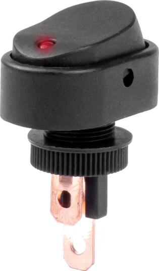 Amio Bryter/Vippebryter I Ellips Med Lys 12V/24V Amio 03089