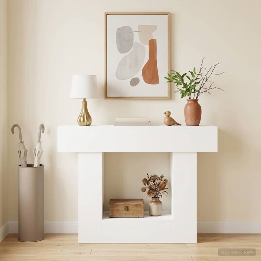 vidaXL Hvit 101 x 30 x 74 cm