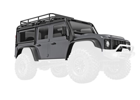 Traxxas 9712 Body TRX-4M Land Rover Defender Silver Complete Traxxas 9712 Body TRX-4M Land Rover Defender Silver Complete