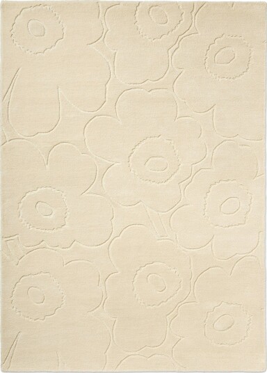 Piirto Unikko Ullteppe 140x200 cm Naturhvit