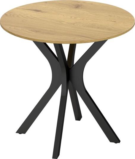 Rundt spisebord moderne design 78 cm naturlig tre