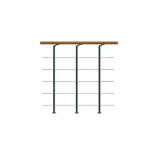 Dolle Gelender Til Repos Style6 Eik Lakkert Forlengelse Kit Pearl Grey