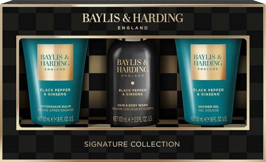 Baylis & Harding Black Pepper & Ginseng Men"s Luxury Mini Trio Gift Se