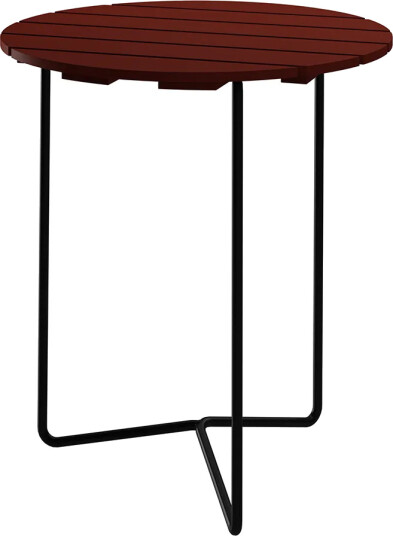 Grythyttan Stålmöbler Bord 6B 60 cm Mørkerød / Svart