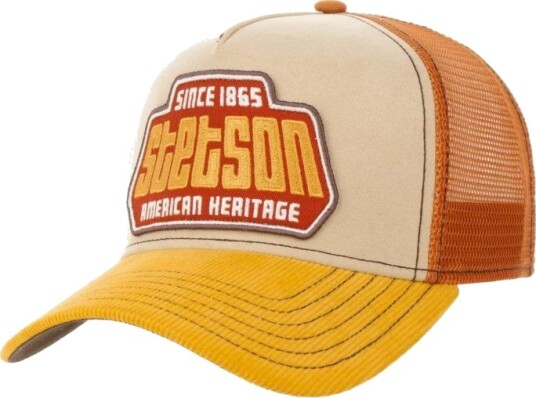 Stetson Trucker Cap Brickstone Yellow/Orange 52-56 cm, Yellow/Orange