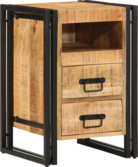 Nattbord 40x40x59 cm Solid Ruft Lyst Mangotre