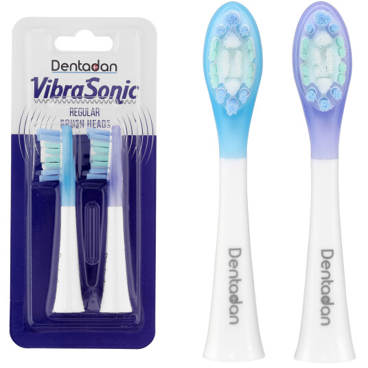 Dentadan VibraSonic børstehoder Regular 2 pcs. Dentadan VibraSonic børstehoder Regular 2 pcs.