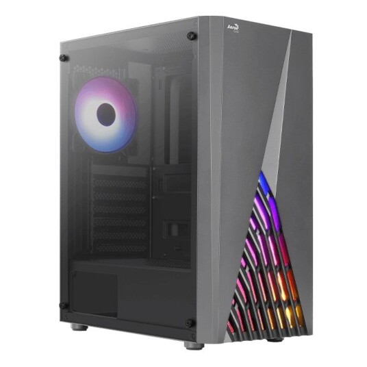 AeroCool Delta-G Midi Tower Kabinett for ATX, MicroATX, MiniITX - Svart AeroCool Delta-G Midi Tower Kabinett for ATX, MicroATX, MiniITX - Svart