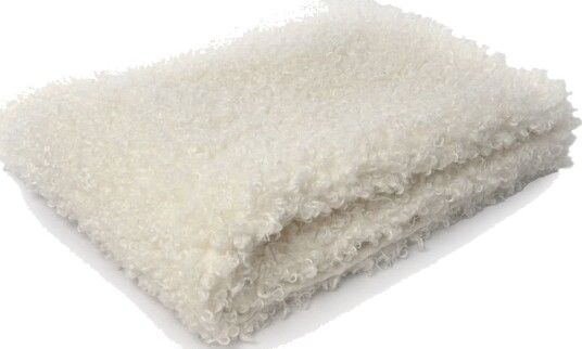 Ceannis Thorw White Curly Lamb Fake Fur 130X170Cm White 130X170CM