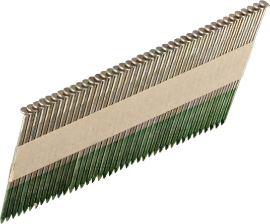 ESSVE 777912 Maskinspiker 34°, rettbåndet, glatt, blank 2,8 x 75 mm, 1300-pakning, Innfesting