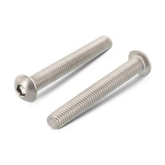 S+P Schäfer + Peters Gmbh ISO 7380-1 skruer innv. sekskant halvrundt hode Buttonhead rustfritt A2 M5 M 5 x 14 mm 500 stk.