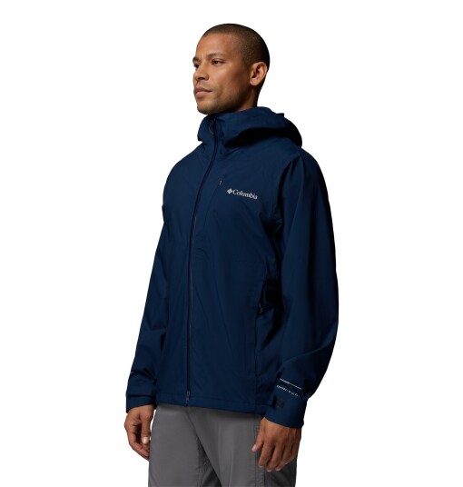 Columbia Men"s Trailborne 2.5L Packable Waterproof Jacket Collegiate Navy L