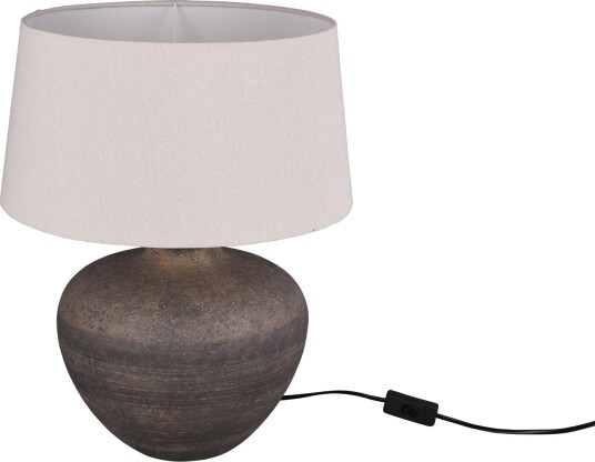 Trio Lighting Lou bordlampe 38cm E14 brun -