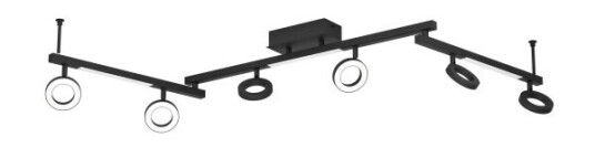Eglo Cardillio 2 Spotskinne L1585 6+3L 2640+1200Lm Sort