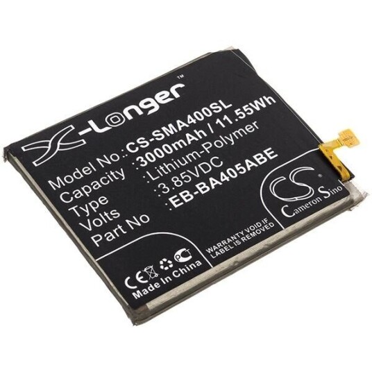 Samsung SM-A405FM batteri (3000 mAh 3.85 V, Sort)