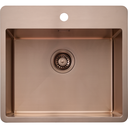 Secher Strib 500 BK2 kjøkkenvask 54x50 cm kobber pvd