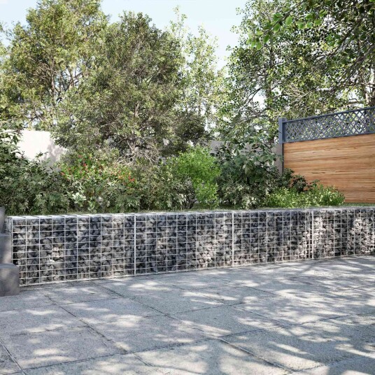 vidaXL Gabion med 3,5 mm tråd og 5x10 cm mesh 650x100x50 cm