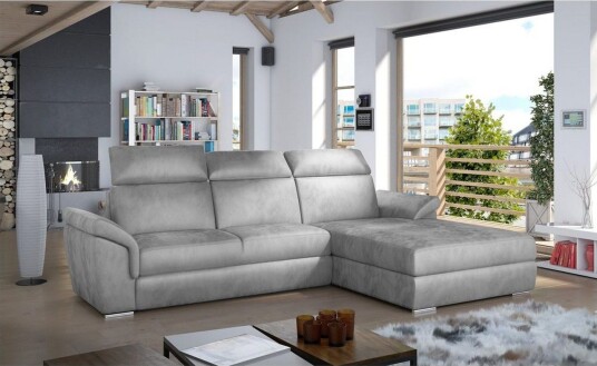 Hjørnesofa Eltap Trevisco 272x216x100 cm Monolith 84 Grå Høyre