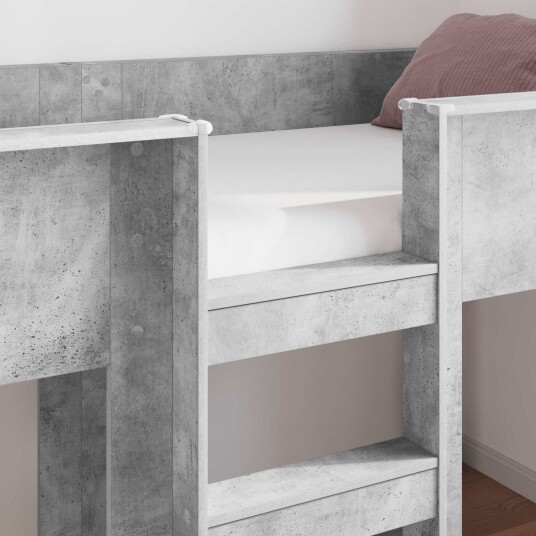  Køyeseng for Barn Betonggrå 100 x 200 cm Konstruert tre