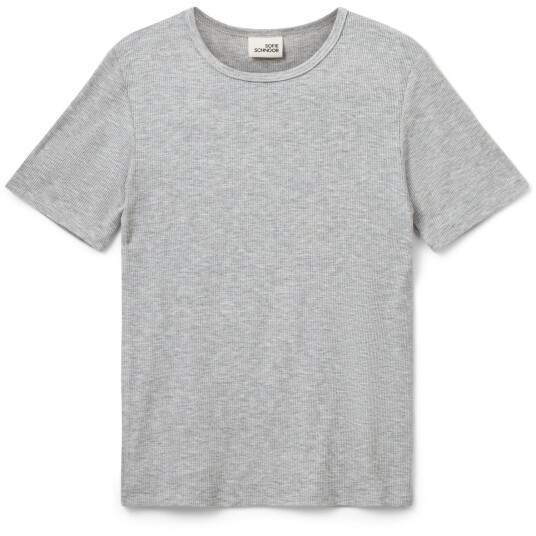 Sofie Schnoor Grey Mel Nataliasy Rib T-Skjorte 164 Sofie Schnoor Grey Mel Nataliasy Rib T-Skjorte 164