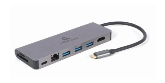 Gembird Cablexpert A-CM-COMBO5-05 - docking station - USB-C 3.1 - HDMI - GigE Gembird Cablexpert A-CM-COMBO5-05 - docking station - USB-C 3.1 - HDMI - GigE