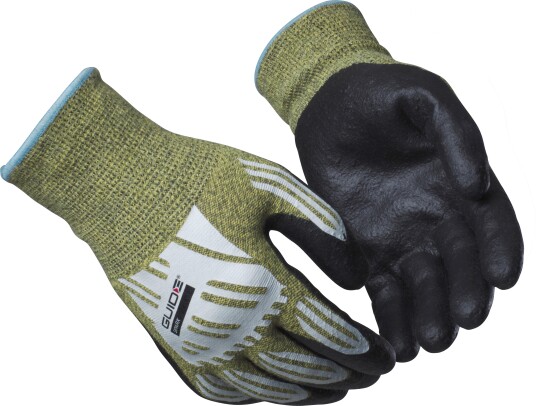 Guide Gloves 7506 Hanske nitrildyppet, lysbue, kontaktvarme 11, Klær