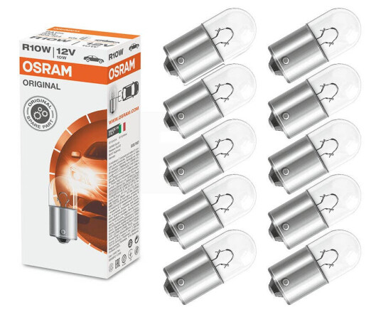 Osram R10W halogenpære 10pak Osram R10W halogenpære 10pak
