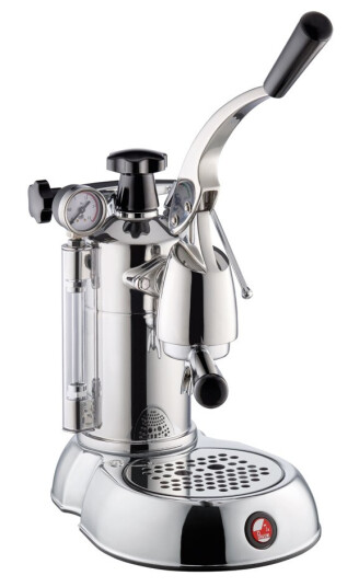 La Pavoni Stradivari 0,8L Espressomaskin hevearm i messing/svart La Pavoni Stradivari 0,8L Espressomaskin hevearm i messing/svart