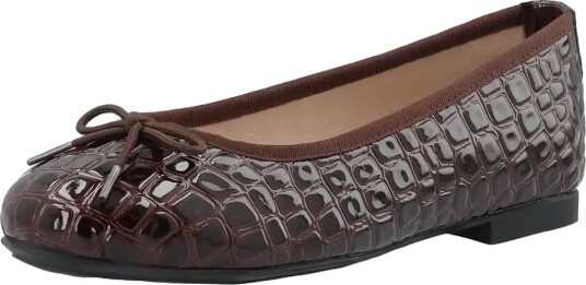 Bianco Biamadison Ballerina Croco Patent Burgundy 38 Bianco Biamadison Ballerina Croco Patent Burgundy 38