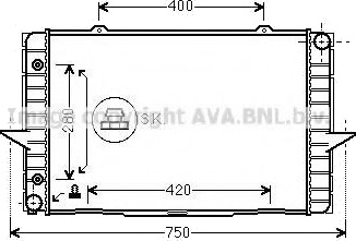 PRASCO VO2064 Radiator motorkjøling