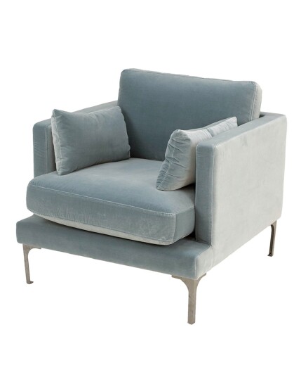 Ruth & Joanna Bonham lenestol artic blue/messing Ruth & Joanna Bonham lenestol artic blue/messing